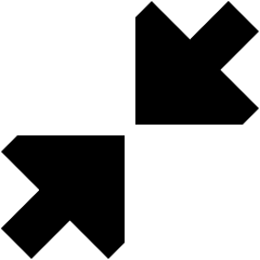 Triangle Arrow Shrink Diagonal Large 1 Icon from Sharp Solid Set