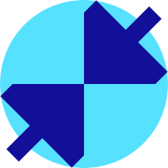 Triangle Arrow Shrink Diagonal Large 1 Icon from Sharp Pop Set