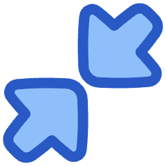 Triangle Arrow Shrink Diagonal Large 1 Icon from Plump Duo Set