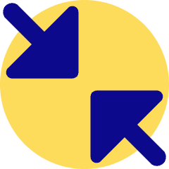 Triangle Arrow Shrink Diagonal Large 2 Icon from Core Pop Set