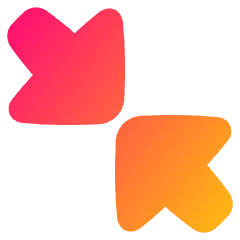 Triangle Arrow Shrink Diagonal Large 2 Icon from Plump Gradient Set