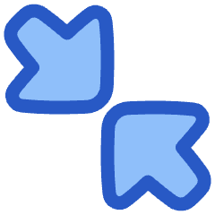 Triangle Arrow Shrink Diagonal Large 2 Icon from Plump Duo Set