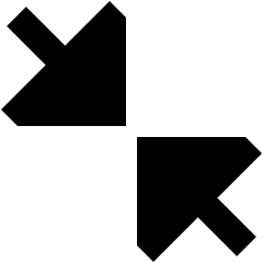 Triangle Arrow Shrink Diagonal Large 2 Icon from Sharp Remix Set