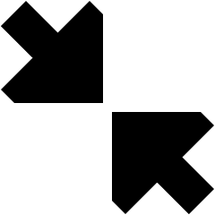 Triangle Arrow Shrink Diagonal Large 2 Icon from Sharp Solid Set