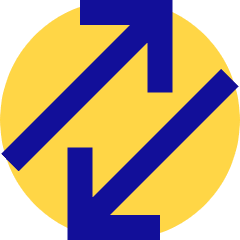 Line Arrow Transfer Diagonal Large 3 Icon from Sharp Pop Set