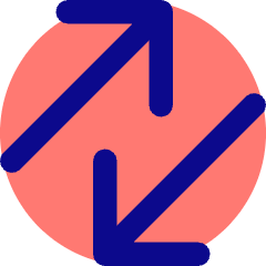 Line Arrow Transfer Diagonal Large 3 Icon from Core Pop Set