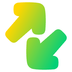 Line Arrow Transfer Diagonal Large 3 Icon from Plump Gradient Set