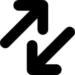 Line Arrow Transfer Diagonal Large 3 Icon from Core Solid Set