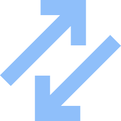 Line Arrow Transfer Diagonal Large 3 Icon from Sharp Flat Set