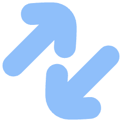 Line Arrow Transfer Diagonal Large 3 Icon from Flex Flat Set