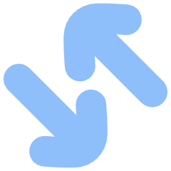 Line Arrow Transfer Diagonal Large 4 Icon from Flex Flat Set