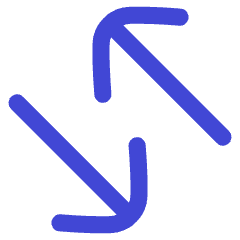 Line Arrow Transfer Diagonal Large 4 Icon from Flex Duo Set
