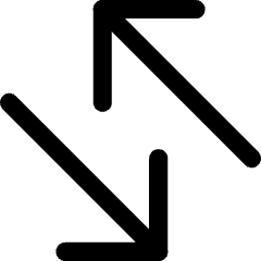 Line Arrow Transfer Diagonal Large 4 Icon from Core Line Set