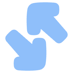 Line Arrow Transfer Diagonal Large 4 Icon from Plump Flat Set