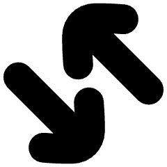 Line Arrow Transfer Diagonal Large 4 Icon from Flex Solid Set