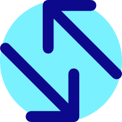 Line Arrow Transfer Diagonal Large 4 Icon from Core Pop Set