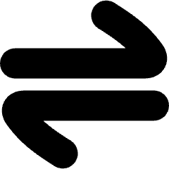 Line Arrow Transfer Horizontal Large 1 Icon from Flex Solid Set