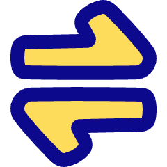 Line Arrow Transfer Horizontal Large 1 Icon from Plump Pop Set