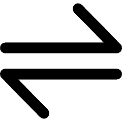 Line Arrow Transfer Horizontal Large 1 Icon from Core Remix Set