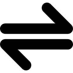 Line Arrow Transfer Horizontal Large 1 Icon from Core Solid Set