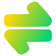 Line Arrow Transfer Horizontal Large 1 Icon from Plump Gradient Set