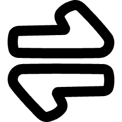 Line Arrow Transfer Horizontal Large 1 Icon from Plump Remix Set
