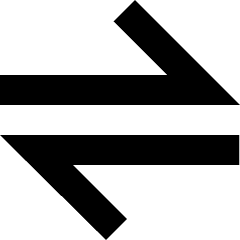 Line Arrow Transfer Horizontal Large 1 Icon from Sharp Solid Set