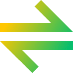 Line Arrow Transfer Horizontal Large 1 Icon from Sharp Gradient Set