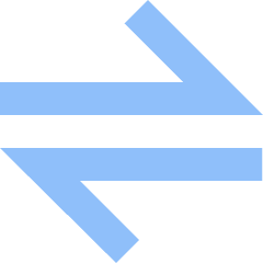 Line Arrow Transfer Horizontal Large 1 Icon from Sharp Flat Set