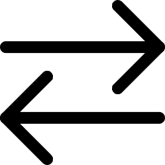 Line Arrow Transfer Horizontal Large 2 Icon from Core Line Set