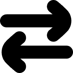 Line Arrow Transfer Horizontal Large 2 Icon from Flex Solid Set