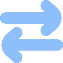 Line Arrow Transfer Horizontal Large 2 Icon from Flex Flat Set