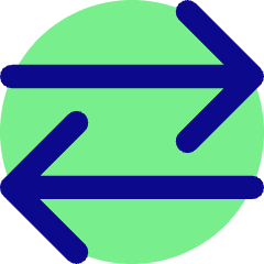 Line Arrow Transfer Horizontal Large 2 Icon from Core Pop Set