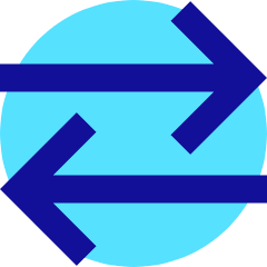 Line Arrow Transfer Horizontal Large 2 Icon from Sharp Pop Set