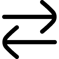Line Arrow Transfer Horizontal Large 2 Icon from Flex Line Set