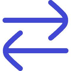 Line Arrow Transfer Horizontal Large 2 Icon from Flex Duo Set