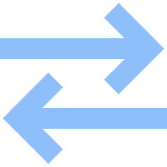 Line Arrow Transfer Horizontal Large 2 Icon from Sharp Flat Set