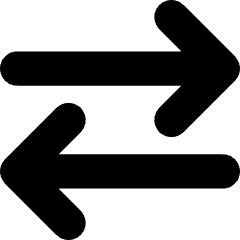 Line Arrow Transfer Horizontal Large 2 Icon from Core Solid Set