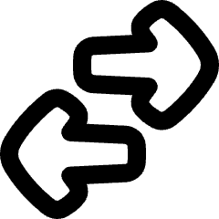 Line Arrow Transfer Horizontal Large 2 Icon from Plump Remix Set