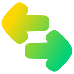 Line Arrow Transfer Horizontal Large 3 Icon from Plump Gradient Set