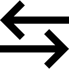 Line Arrow Transfer Horizontal Large 3 Icon from Sharp Remix Set