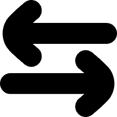 Line Arrow Transfer Horizontal Large 3 Icon from Flex Solid Set
