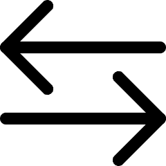 Line Arrow Transfer Horizontal Large 3 Icon from Core Line Set
