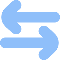 Line Arrow Transfer Horizontal Large 3 Icon from Flex Flat Set