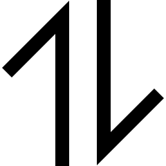 Line Arrow Transfer Vertical Large 1 Icon from Sharp Line Set