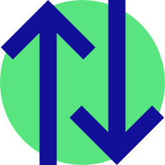 Line Arrow Transfer Vertical Large 2 Icon from Sharp Pop Set