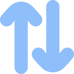 Line Arrow Transfer Vertical Large 2 Icon from Flex Flat Set