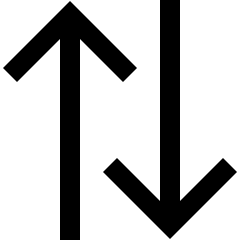 Line Arrow Transfer Vertical Large 2 Icon from Sharp Line Set