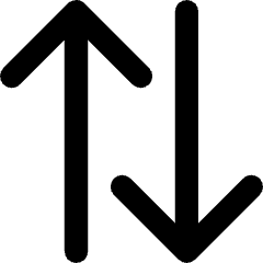 Line Arrow Transfer Vertical Large 2 Icon from Core Remix Set