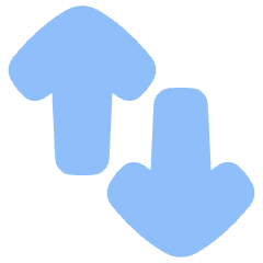 Line Arrow Transfer Vertical Large 2 Icon from Plump Flat Set